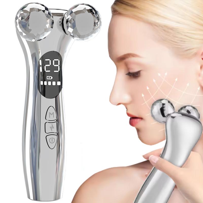 New Electric Facial Slimming Rollor Facial Micro-current Beauty Instrument Face Lift Roller Massager Skin Tighten Beauty Devices