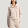 adidas FW25 Свитшот на молнии до половины Свободный Антистатический Спортивный Повседневный Пуловер Худи с длинным рукавом Женский свитшот KH0206