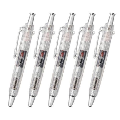 Нажимная шариковая ручка Tombow AirPress 0,7 мм Желтая (BC-APN52), Наружная и тактическая ручка для письма с проволочным зажимом и резиновой рукояткой