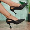 2025 New Autumn Pointed Toe High Heels Stiletto Heel Cutout Mesh Shallow Single Shoes for Women