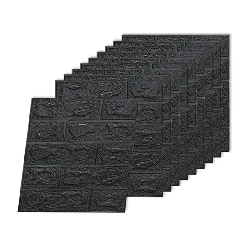 3D водонепроницаемые настенные наклейки 38,5 см*35 см самоклеящиеся панели ПВХ украшение гостиной домашний кирпичный узор пенопластовые обои