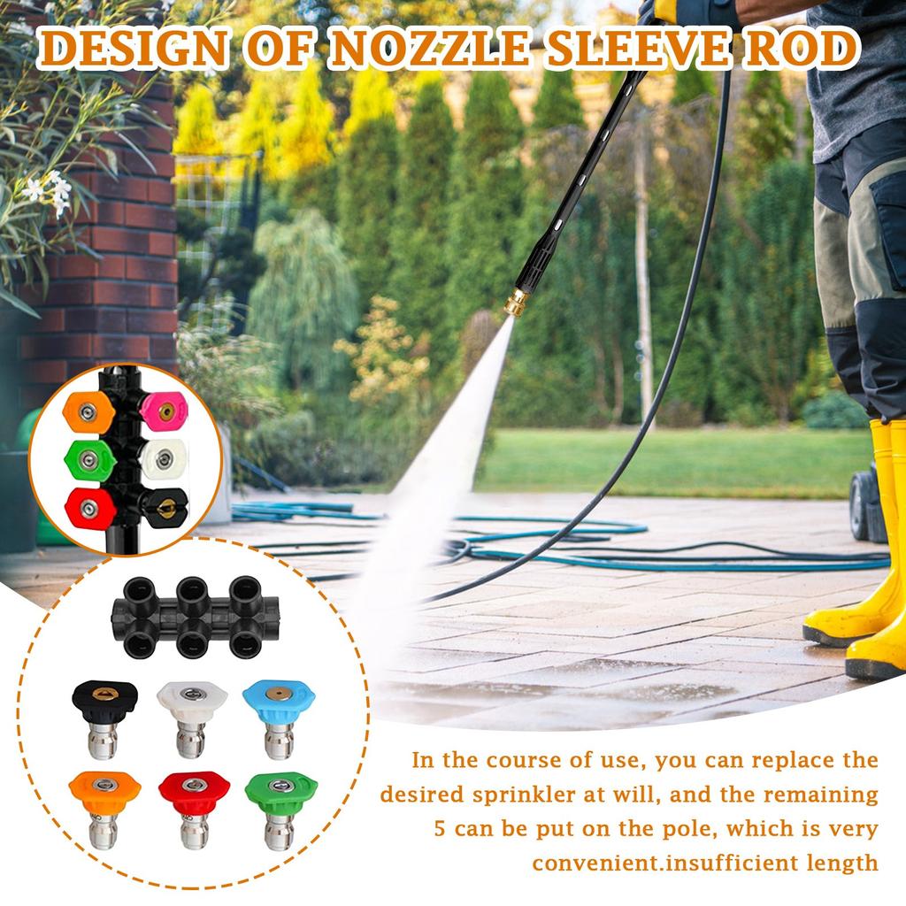 Очиститель высокого давления Удлинительный стержень для очистки под высоким давлением 1/4 Быстровставляемая изогнутая насадка для стержня