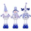 Large Christmas Decoration Santa Snowman Reindeer Retractable Toys  Festival Decoration