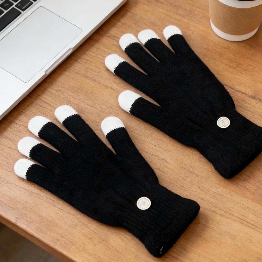 Модные Party LED Rave Мигающие Перчатки Светящиеся 7 Режимов Подсветка Кончиков Пальцев Черные Новые Праздничные