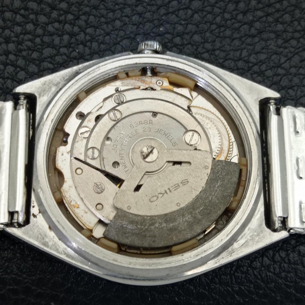 Seiko 5 АВТОМАТИЧЕСКИЕ ЯПОНСКИЕ 6349A МУЖСКИЕ ВИНТАЖНЫЕ ЧАСЫ С ЖЕЛТЫМ ЦИФЕРБЛАТОМ a702733-1 R210-a702733