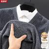 Мужской жилет-свитер Hengyuanxiang с V-образным вырезом, без рукавов, 100% шерсть ягненка