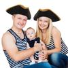 Dress Up Captain Hat Stage Performance Adult Tricorn Hat Halloween Cosplay Pirate Hat  Men Women