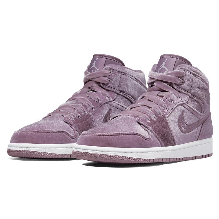 (ЖЕНСКИЕ) Air Jordan 1 Mid 'Фиолетовый Велюр' Женские DQ8397-500