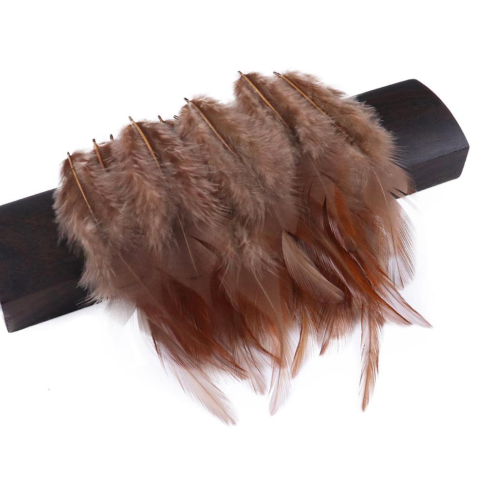 50 шт. Натуральные куриные перья 4-6 дюймов Красивые петушиные перья для изготовления украшений Аксессуары для рукоделия Карнавальное украшение