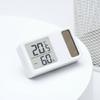 Solar Powered Small Size Hygrometer Thermometers Desktop Digital Temperature Humidity Measurement Meter Gauge for Home