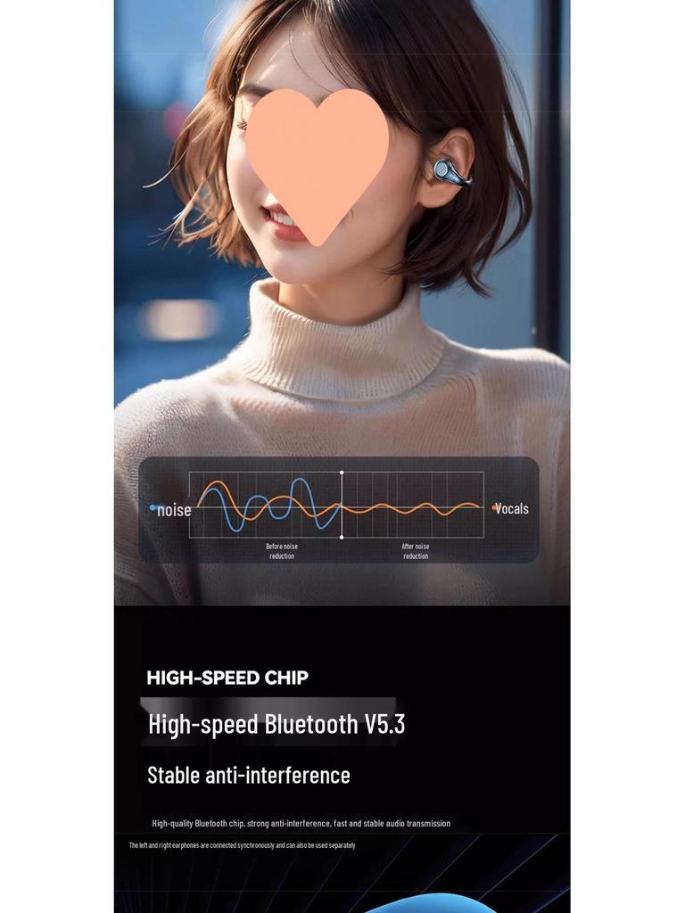 2025 Bone Conduction Open-Ear Bluetooth Headphones: Ear-Clip, Long Battery, Noise-Canceling, High-Quality Sound for Sports