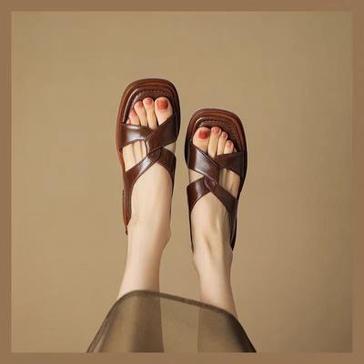 Женские сандалии, летние женские сандалии на высоком каблуке на толстой подошве для женщин