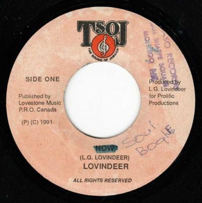 7-дюймовая пластинка LLOYD LOVINDEER - Soul Bogle NONE TSOJ 1991 Ямайка Регги, Ска и Даб Б/у