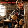 Wire Twister Tool for Drill, Electric Drill Wire Twister Tool, Fence Wire Twisting tool with 1/4" Hex Shank, Winding Tool, Universal Drill