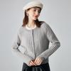 Paluopo Women's Ribbed Jacquard Cashmere Cardigan
