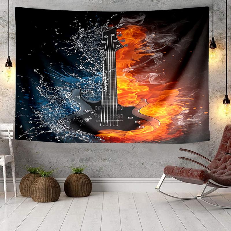 Music Fusion Art Tapestry Room Decoration Wall Hanging for Living Room Bedroom, dormitory, Birthday and Christmas gifts