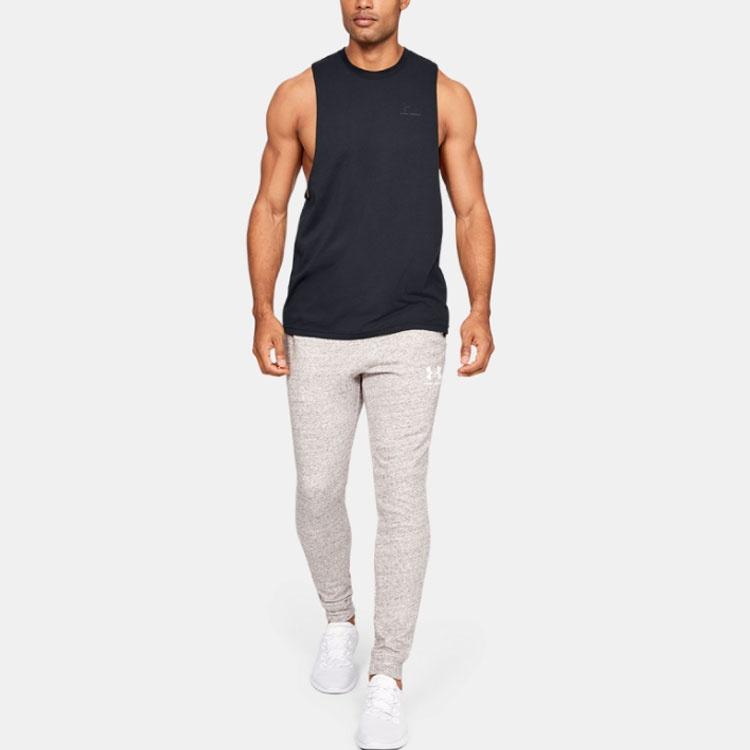 Under Armour Спортивный топ с вырезом на левой стороне груди 'Черный' Мужской 1329286-001