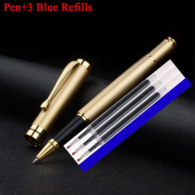 Hiigh Quality Full Metal Luxury Business Men Signature Roller Ballpoint Pen Good Quality Signature Pen Buy 2 Send Gift