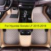 Кожаные автомобильные коврики для Hyundai Sonata LF 2015 2016 2017 2018 Ковры Коврики для ног Автомобильные детали интерьера Аксессуары