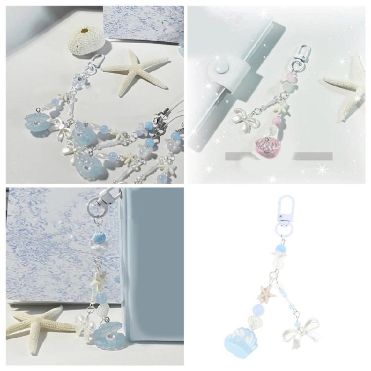 Модный брелок-подвеска Ракушка Бантик Бусина Милое украшение Подвеска Костяной шарм