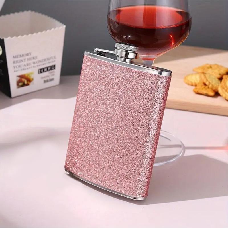 1 шт. бутылка для вина, высококачественный подарок, индивидуальный многоцветный портативный горшок для вина из нержавеющей стали, блестящий шикарный аксессуар для отдыха на открытом воздухе