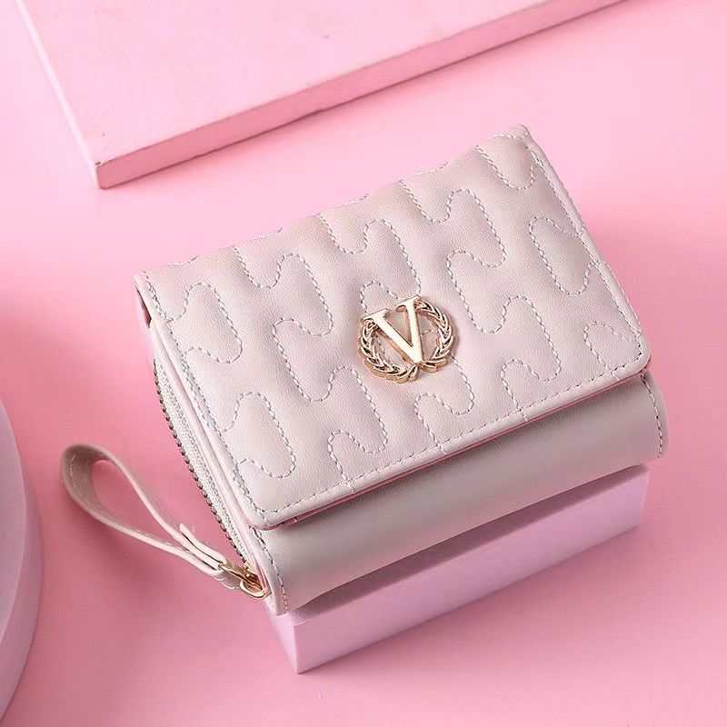 Трехсекционная короткая женская сумка, многофункциональный модный держатель для карт, клатч, маленькая женская сумка, кошелек для монет, кошелек CLE