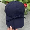 Bow quick-drying baseball cap women's summer versatile wide brim big head circumference showing face small peaked cap big face hat tide