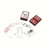 Deck of Playing Cards and 7 Dice Set Plastic Waterproof Large Letter Playing Cards 7 Vintage Red Multi-Faced Dice Board Game Set