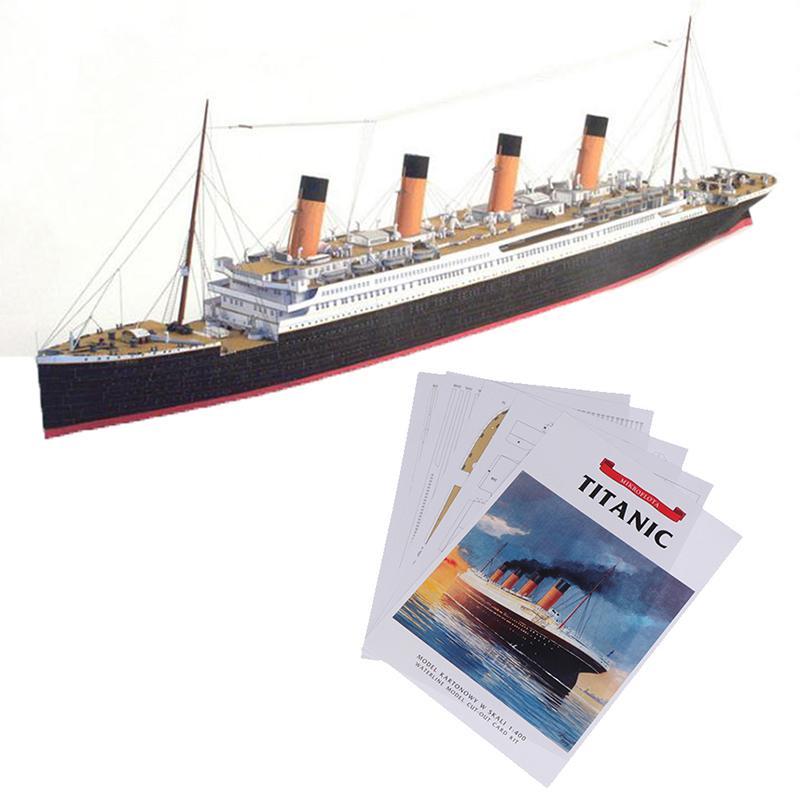 1:400 DIY Handcraft Titanic Ship 3D Бумажная Модель Наборы Игрушки