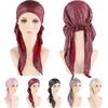 Soft Muslim Headscarf Hat Elastic Cotton Lady's Muslim Hijab Fashion Turbantes Caps  Muslim Hijabi