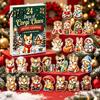 Christmas Party Favors 2026 Corgi Advent Calendar, 24 Days Acrylic Dog Ornaments Countdown 2D Day Holiday Pendants for Xmas Tree, Home Decor,