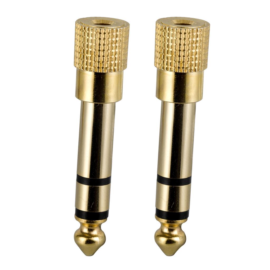 6.5mm 1/4" Male To 3.5mm 1/8" Female Audio Stereo Adapter Guitar Amplifier Jack