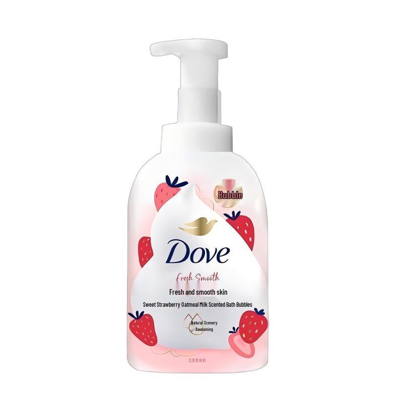 DOVE Нежная пенка для душа «Сладкая клубника и овсяное молоко»