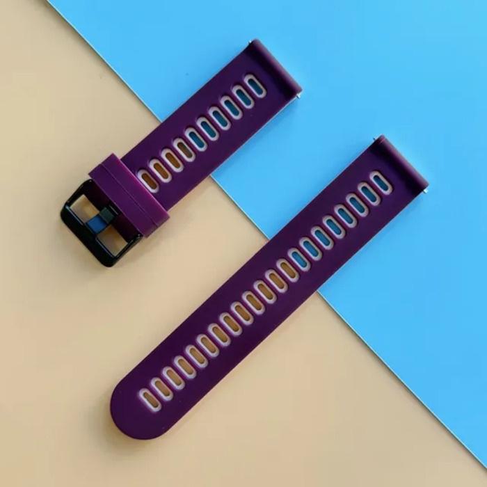 Ремешок для часов 20 мм для Garmin Vivoactive 5 3/Venu 2 Plus/SQ/Vivomove Trend/Forerunner 245 645, музыкальный спортивный силиконовый умный браслет