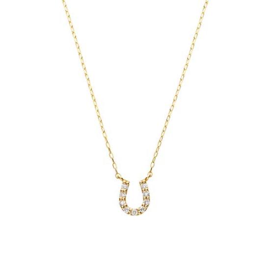 Vendome Necklace K10 Yellow Gold Diamond Horseshoe GJVN033640DI [Official] [VIH Aoyama]