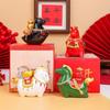 Resin Zodiac Horse Figurines Chinese Style Horse Figures Ornament  Chinese New Year Gift