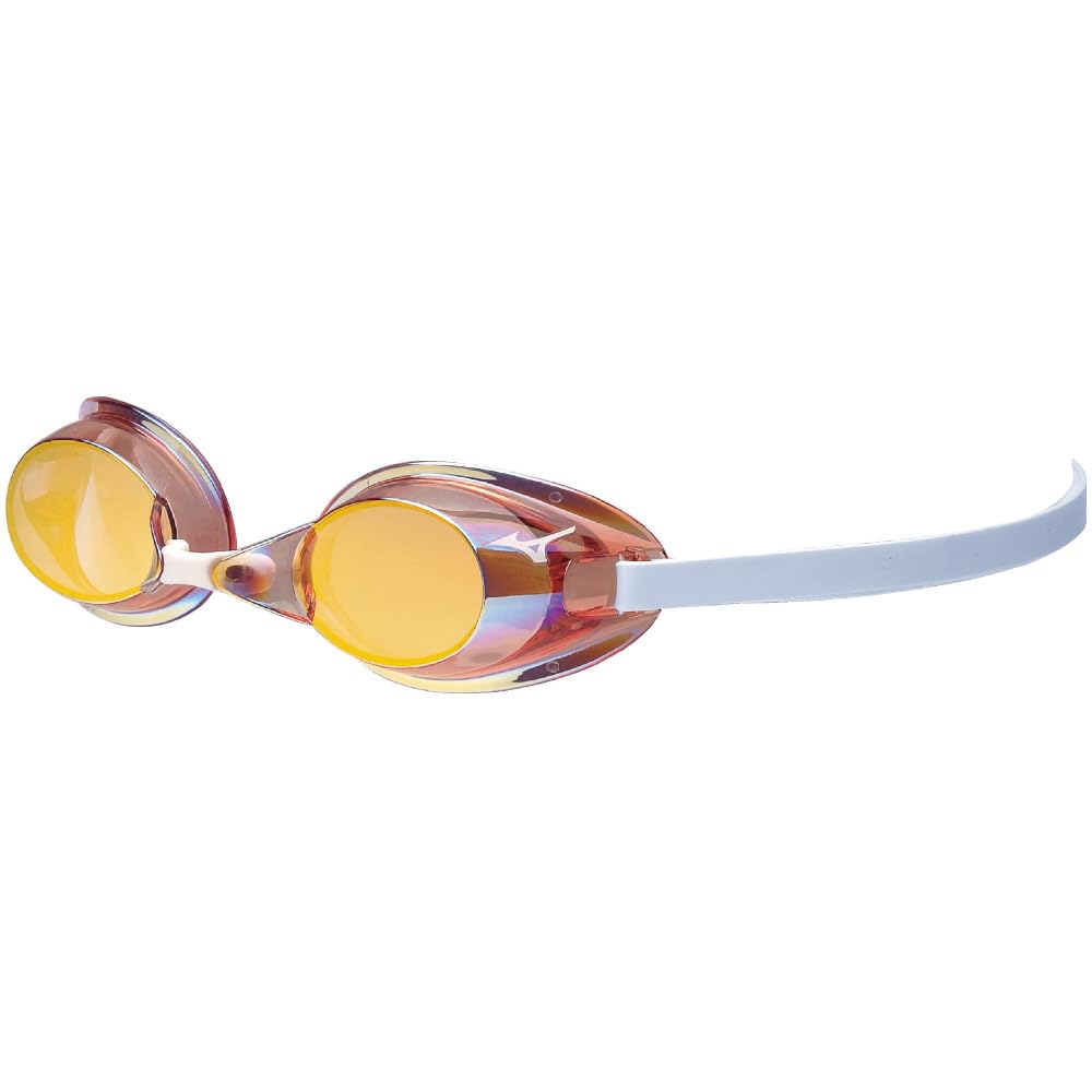 Mizuno N3JEB751 Swimming Goggles with Sparkle Pink with Orange (Non-Cushioned) Mirror, Unisex, 66 Mirror, Tv 49%