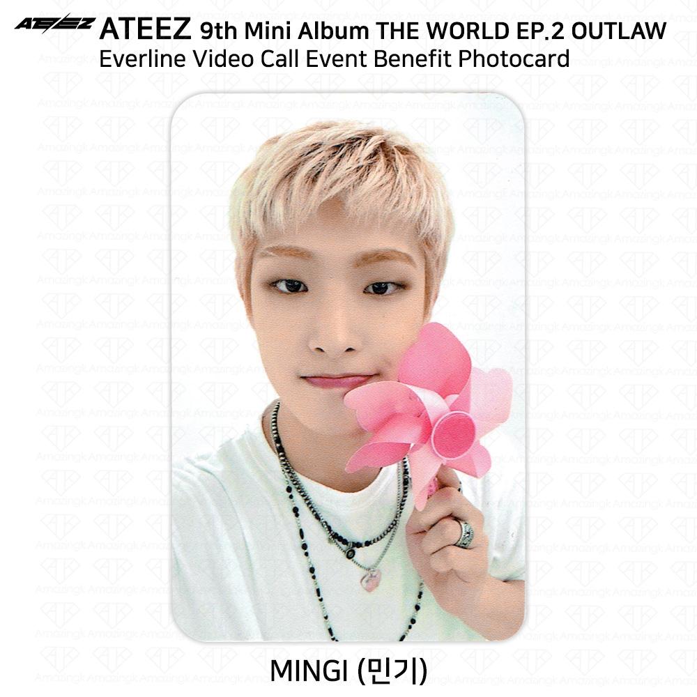 ATEEZ THE WORLD EP.2 OUTLAW Фан-вывеска Выгодное мероприятие Фотокарточка Минизапись Everline