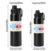 600/800ml Insulated Cup Leakproof Sports Water Bottle Vacuum Flask  For Outdoor/Travel