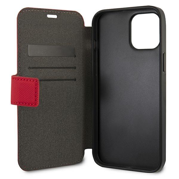 Etui z klapką do iPhone 12 US Polo Polo Embroidery Collection Czerwone