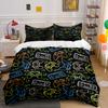 Gaming Controller Pattern Set Bedding Duvet Cover Set Duvet Cover Pillowcases (1 * Duvet Cover 2 * Pillowcases, without duvet insert)