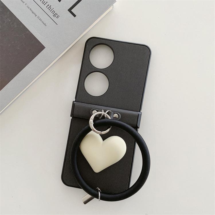 Niche love portable leather case for Pocket S folding screen Huawei P50 treasure box retro wristband protective cover