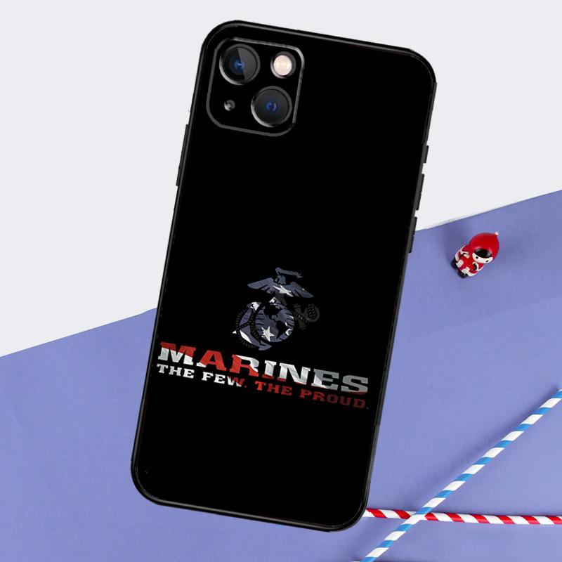 USMC Marine Corps Phone Case For iPhone 16 15 14 11 12 13 Pro Max Mini X XR XS Max 7 8 Plus Cover Coque