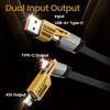 2 в 2 PD 65 Вт 27 Вт USB-кабель Type C с двумя разъемами Lighting Mecha Style для быстрой зарядки USB-кабелем C для iPhone 15 Samsung Xiaomi