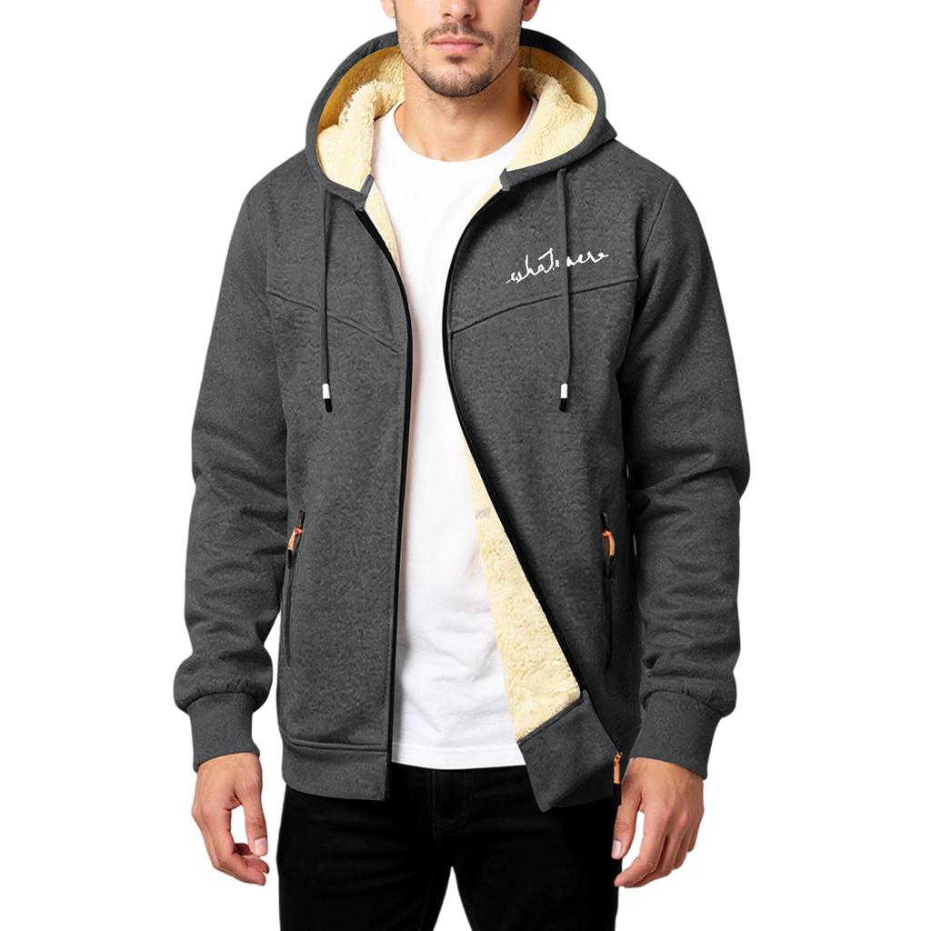 Мужской  Добавить Хлопок  Добавить Флис  Утепленный  Кардиган  Сохранять Тепло  Куртка  Пальто