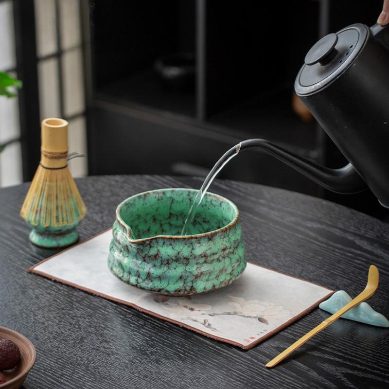 Набор из 7 предметов: керамический венчик для чая, блендер, кисточка для матча, градиентная чаша для матча, чайный набор, подставка, чайные чаши, чайные чашки, подарки