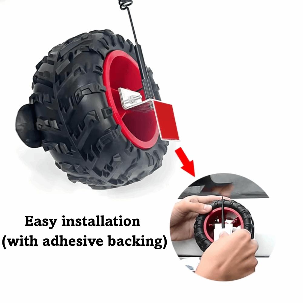 4in Tire Modle Car Trunk Pendant Simulation Motorcycle Tail Ornaments Vehicle Decoration