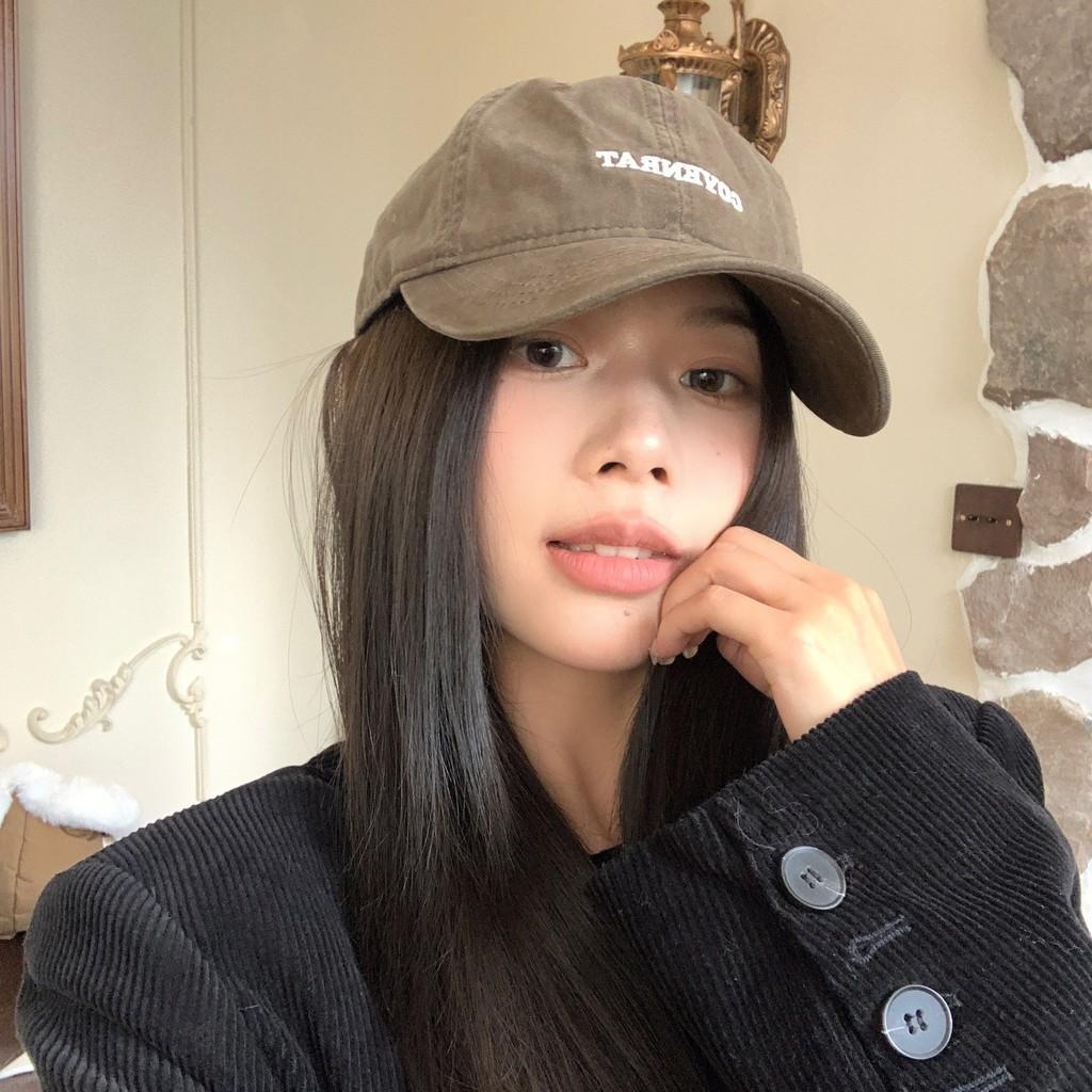 Stylish Retro Embroidered Cap Made From Soft Washed Fabric Perfect Spring For