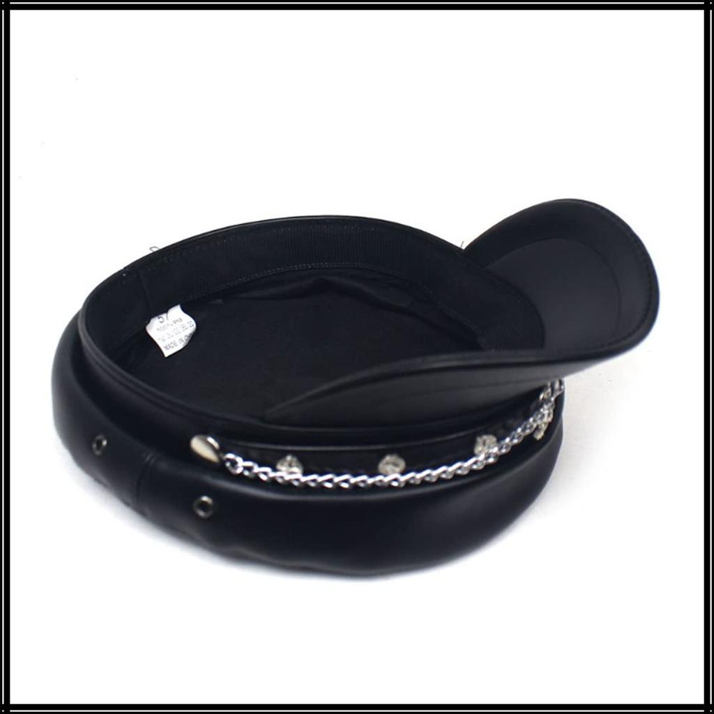 Повседневная кепка CA609 [Белый Клык], Цепь, Якорь, Однотонная, Шляпа, Сцена, Косплей, Дизайн, Женская (черный)