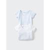 Uniqlo Хлопковая сетчатая футболка с коротким рукавом, набор из 2 штук